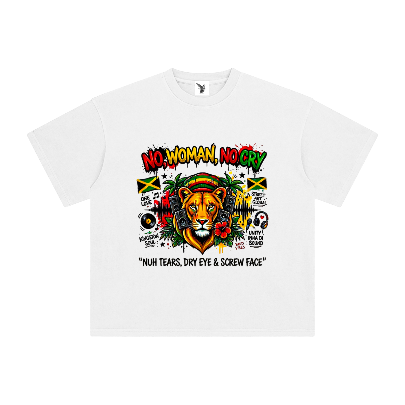 NO, WOMAN, NO CRY | Enzyme Washed T-Shirt