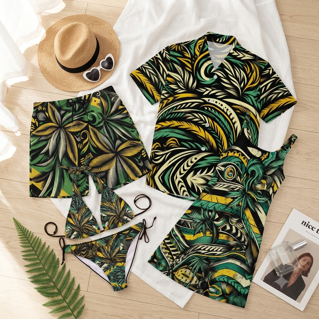 COASTAL JUNGLE Beach & Swimwear Collection