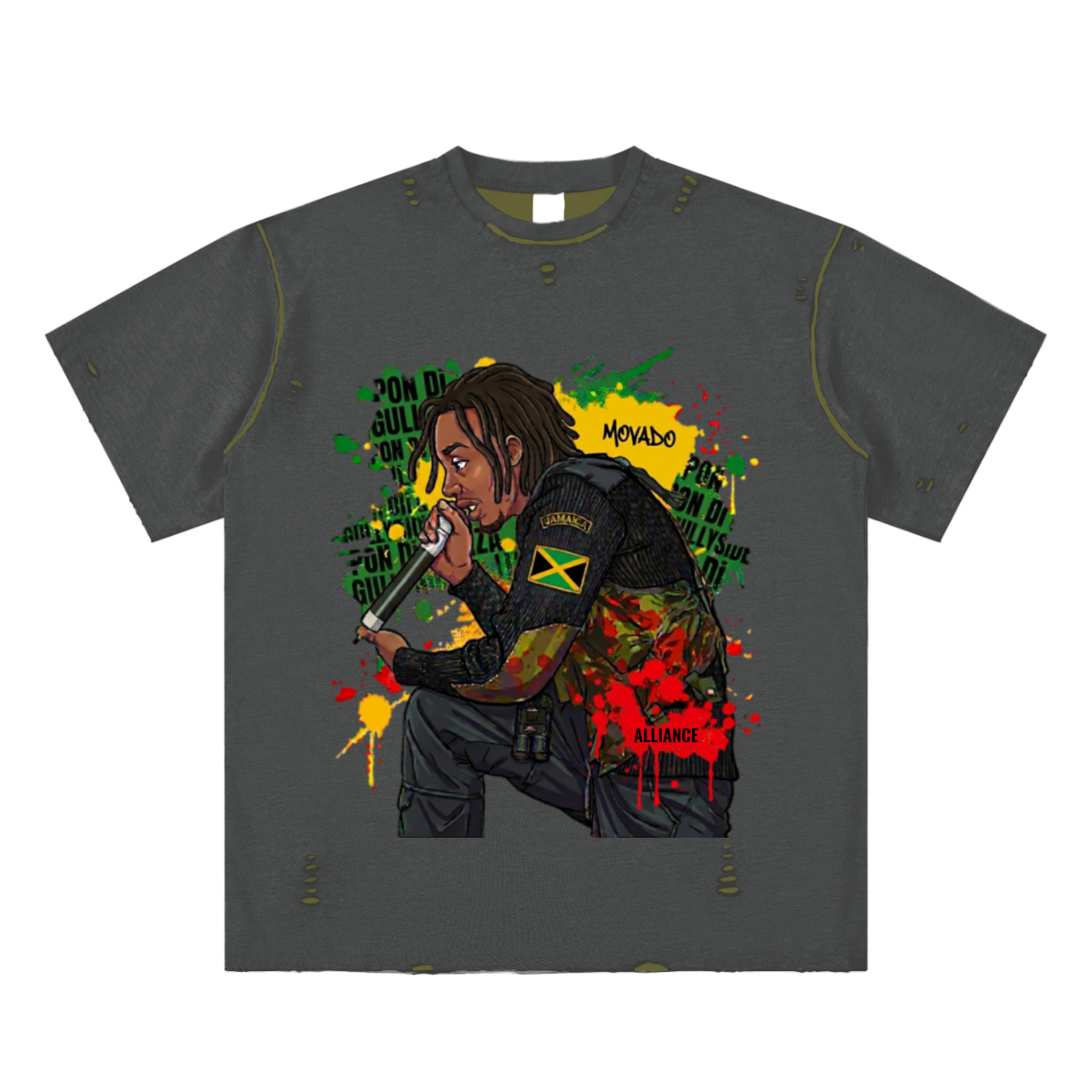 Movado ALLIANCE Hand-frayed Reversible T-shirt