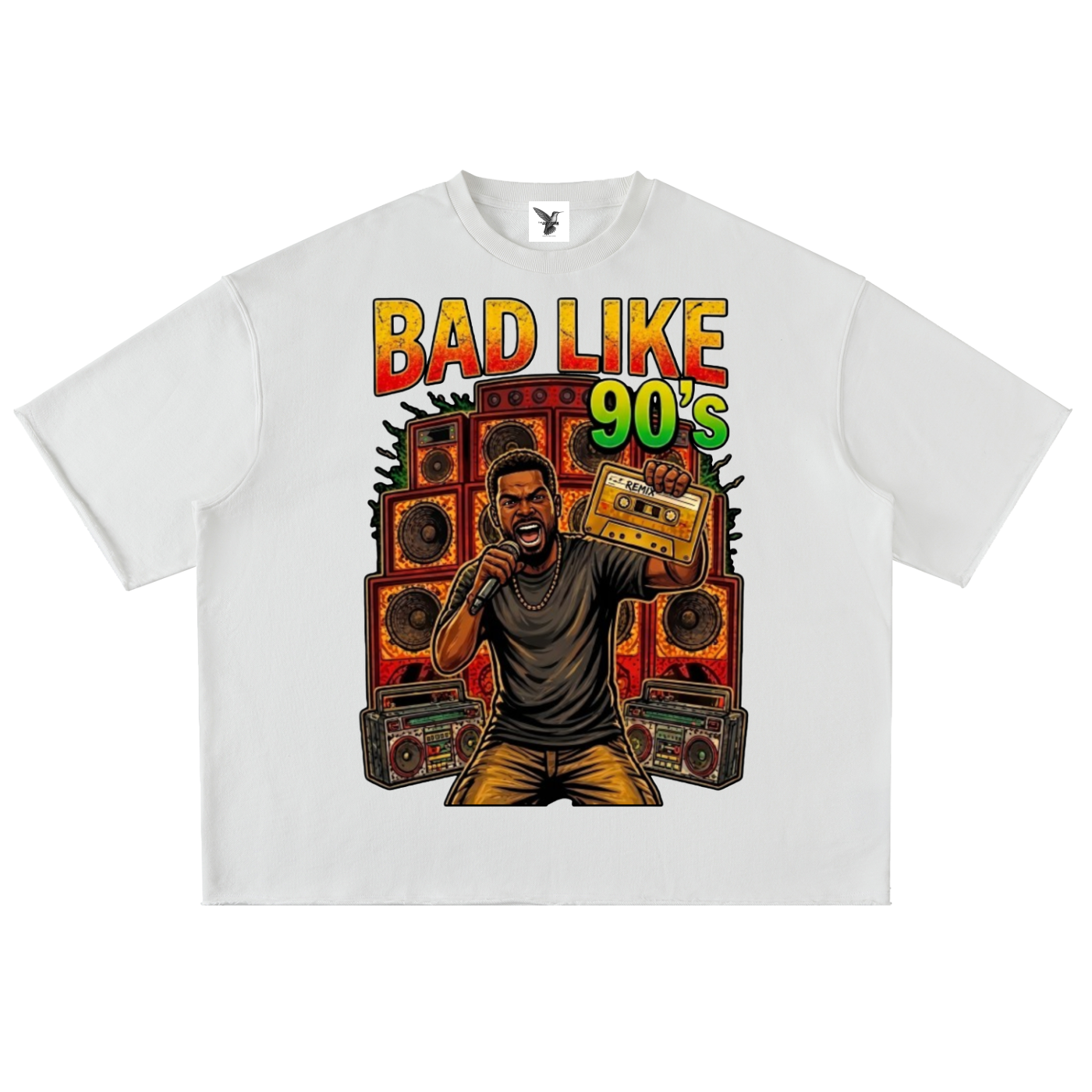 BAD LIKE 90's | Washed Rolled Hem Half Sleeve T-Shirt