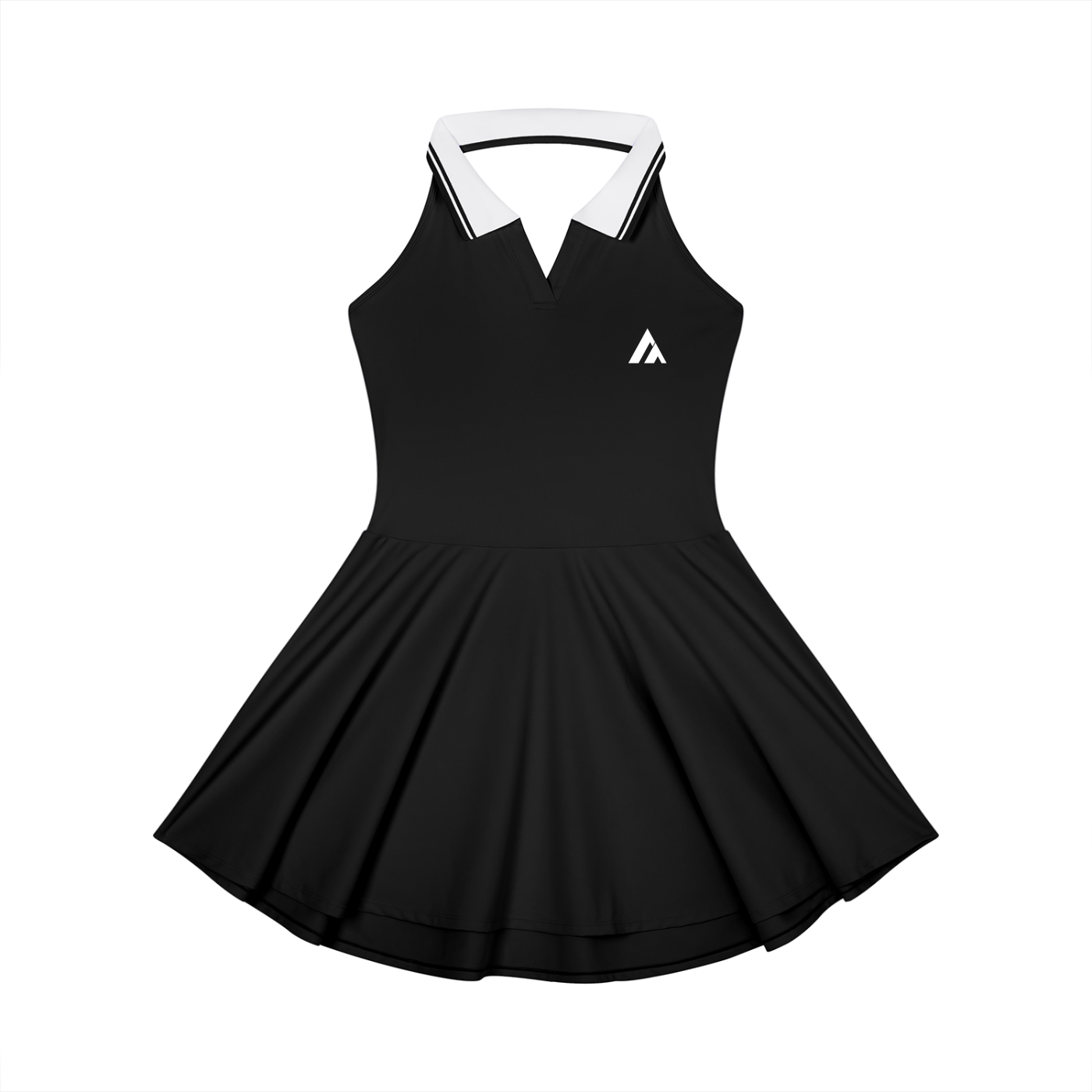 Women's Collared Halter A-Line Tennis Dress