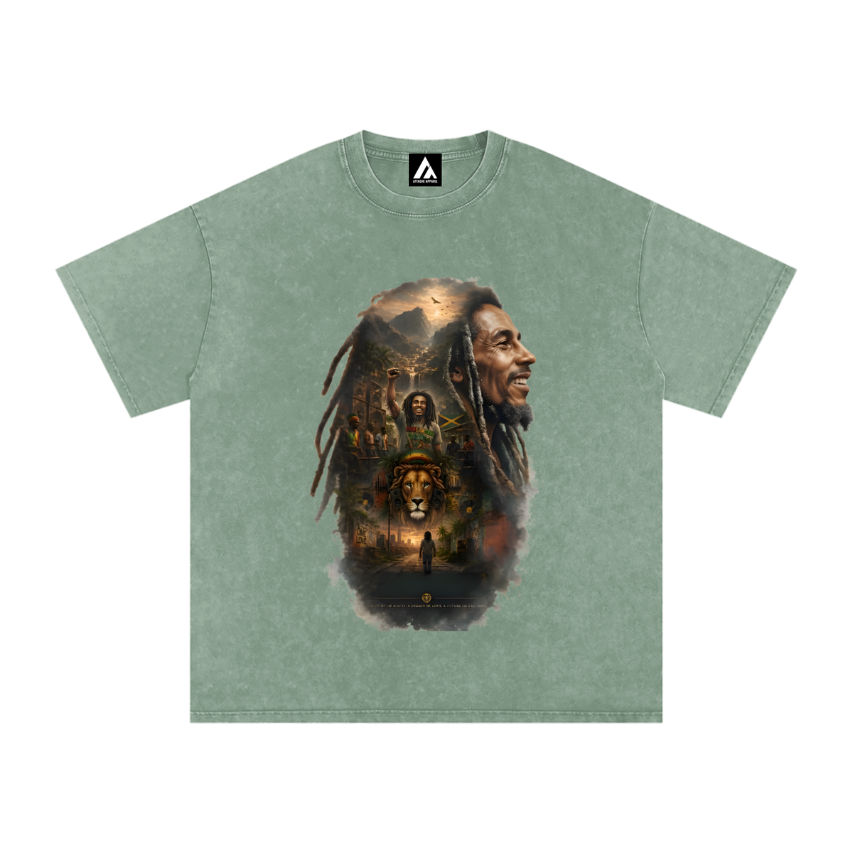 Snow Washed Oversized Cotton T-Shirt