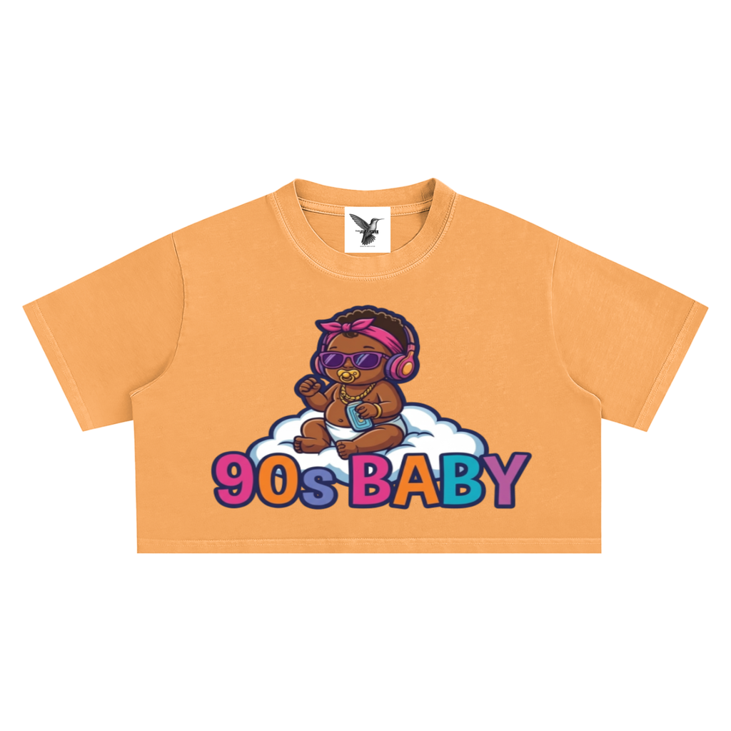 90's BABY | Snow Washed Crop Top