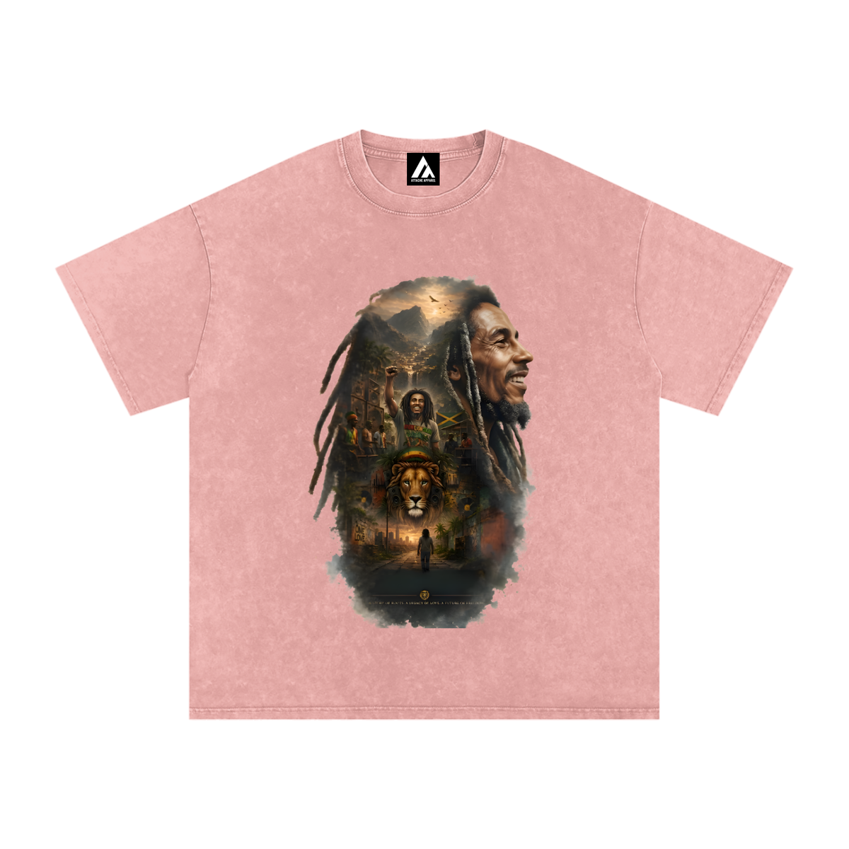 Snow Washed Oversized Cotton T-Shirt