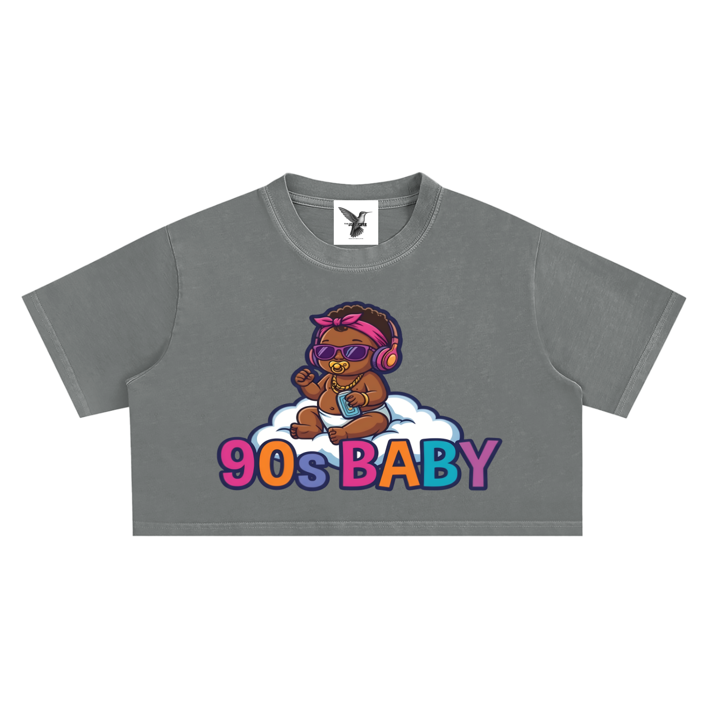 90's BABY | Snow Washed Crop Top