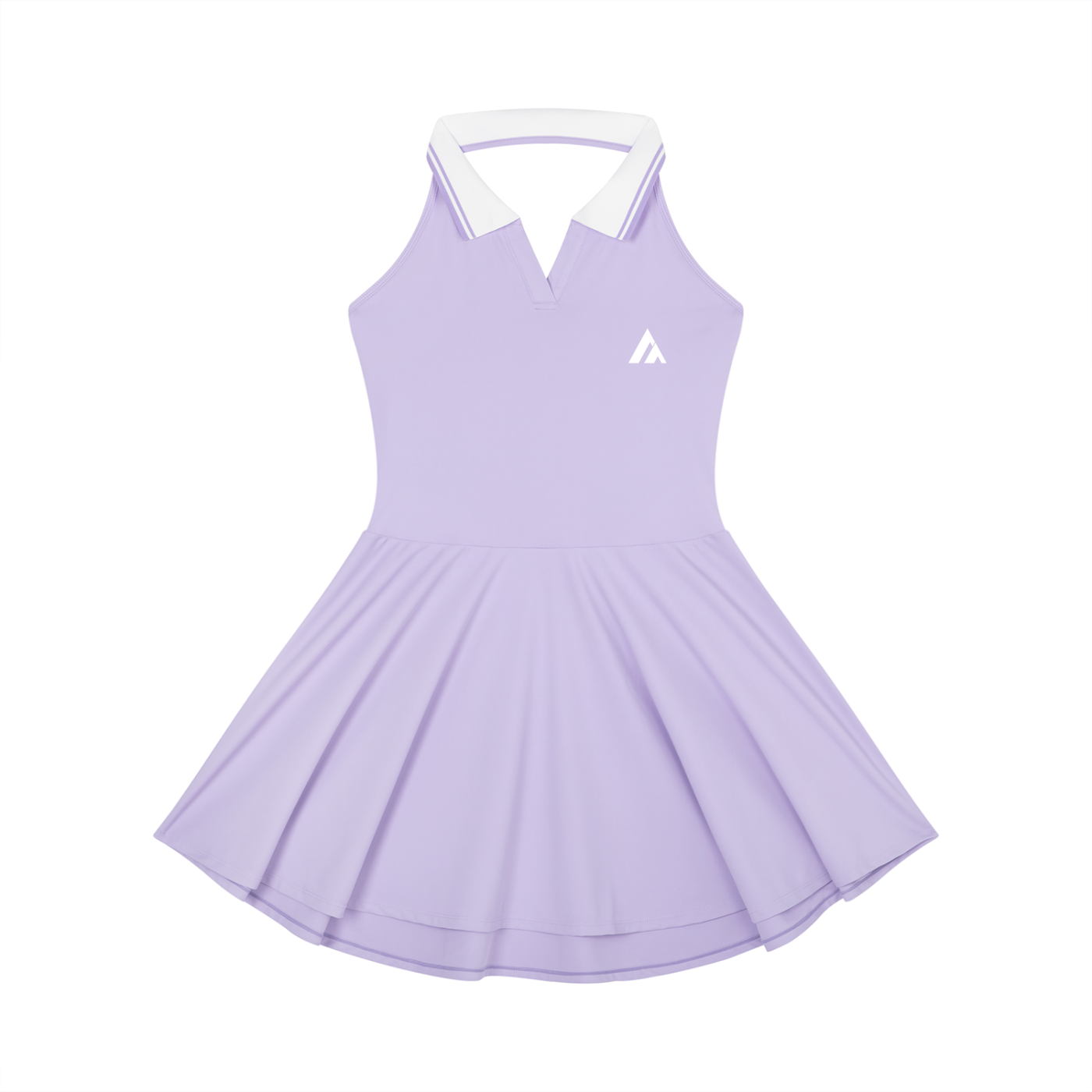 Women's Collared Halter A-Line Tennis Dress