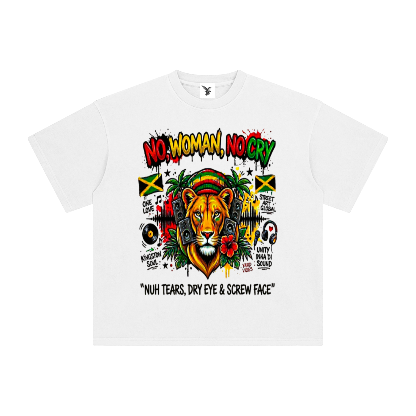 NO, WOMAN, NO CRY | Enzyme Washed T-Shirt
