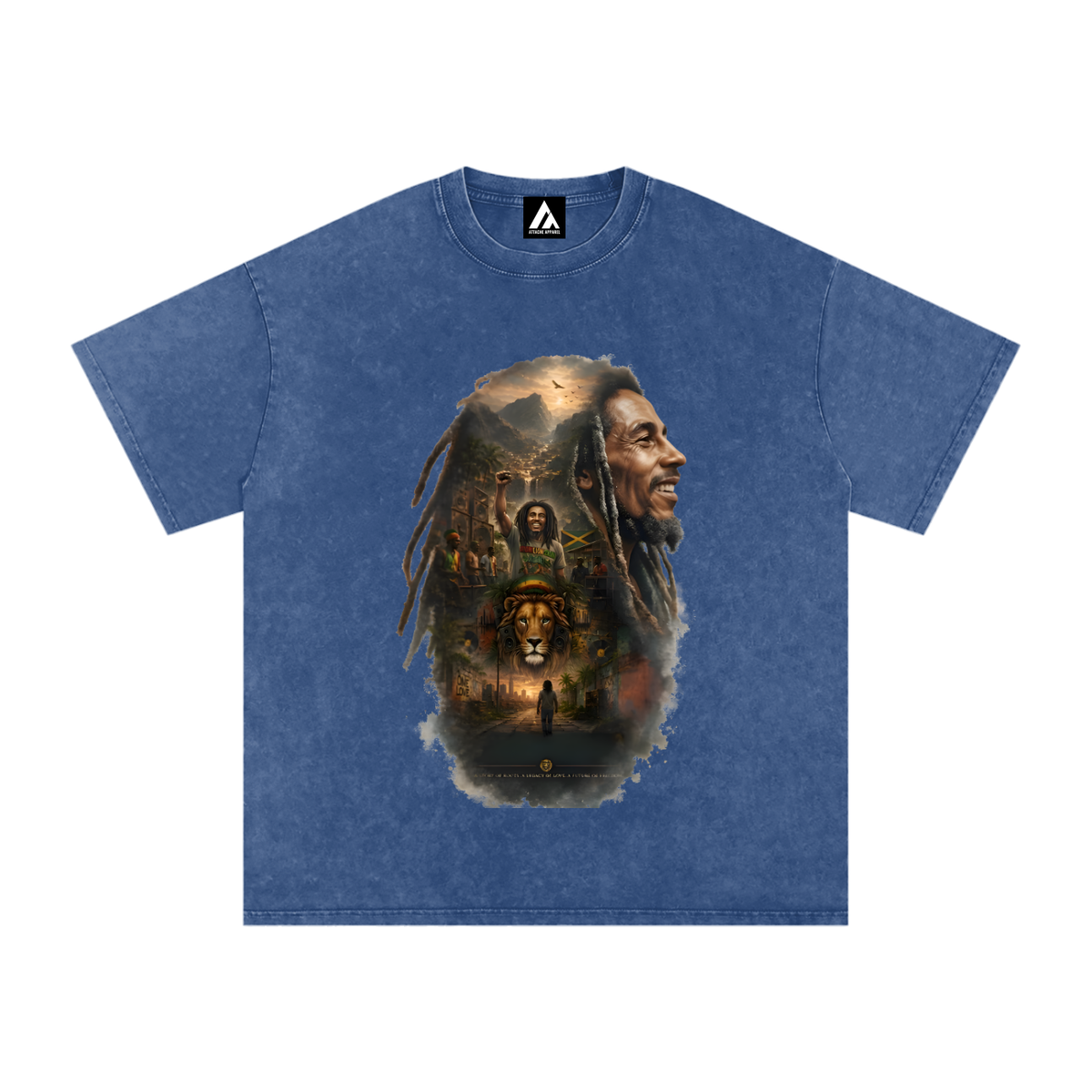 Snow Washed Oversized Cotton T-Shirt