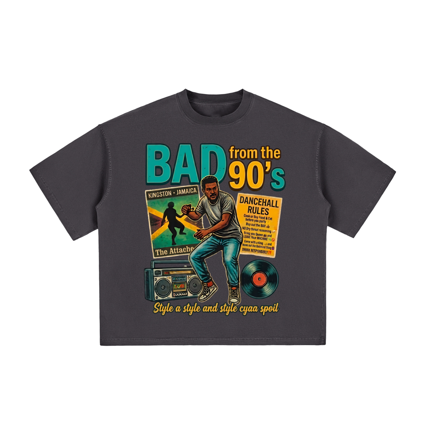BAD from the 90's | Vintage Washed Boxy T-Shirt