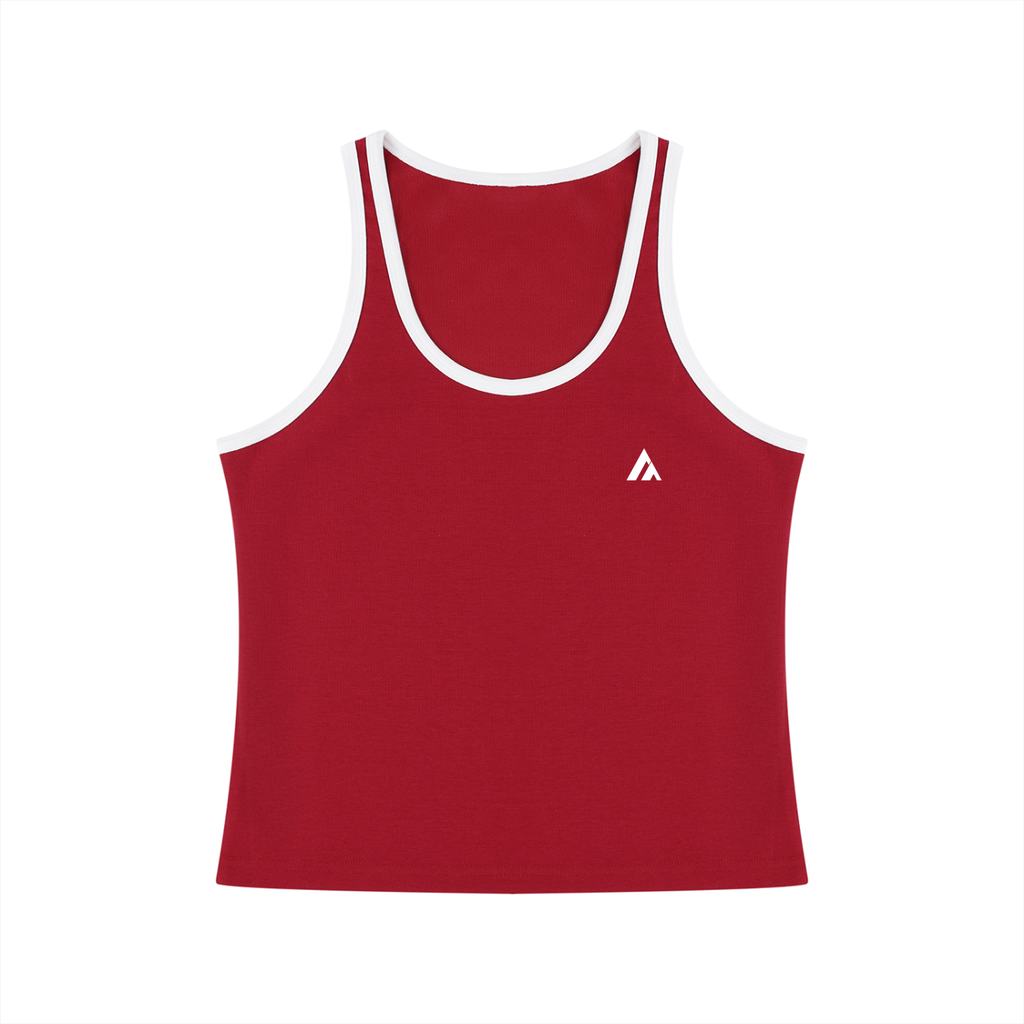 Women's Color Block Cropped Tank Top