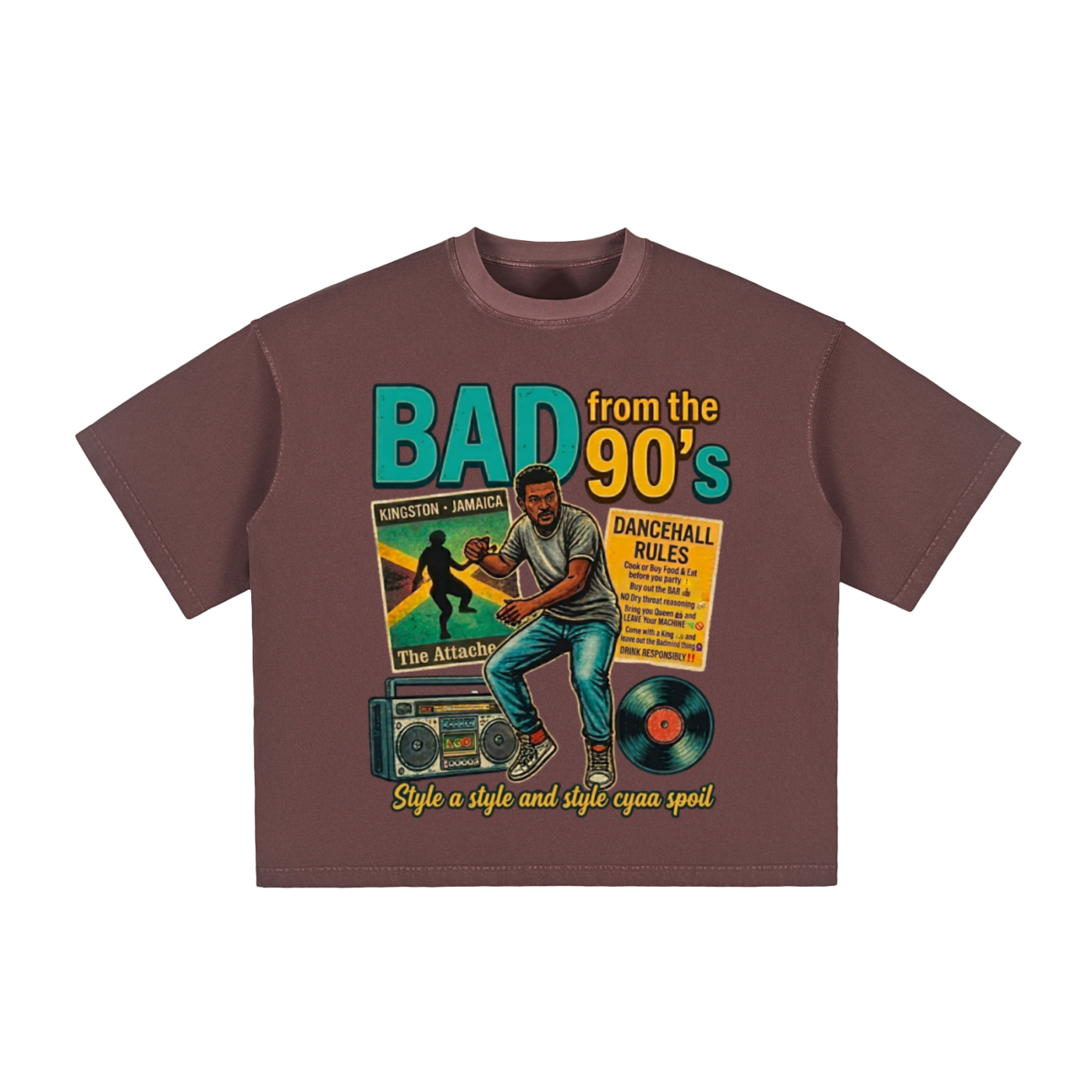 BAD from the 90's | Vintage Washed Boxy T-Shirt