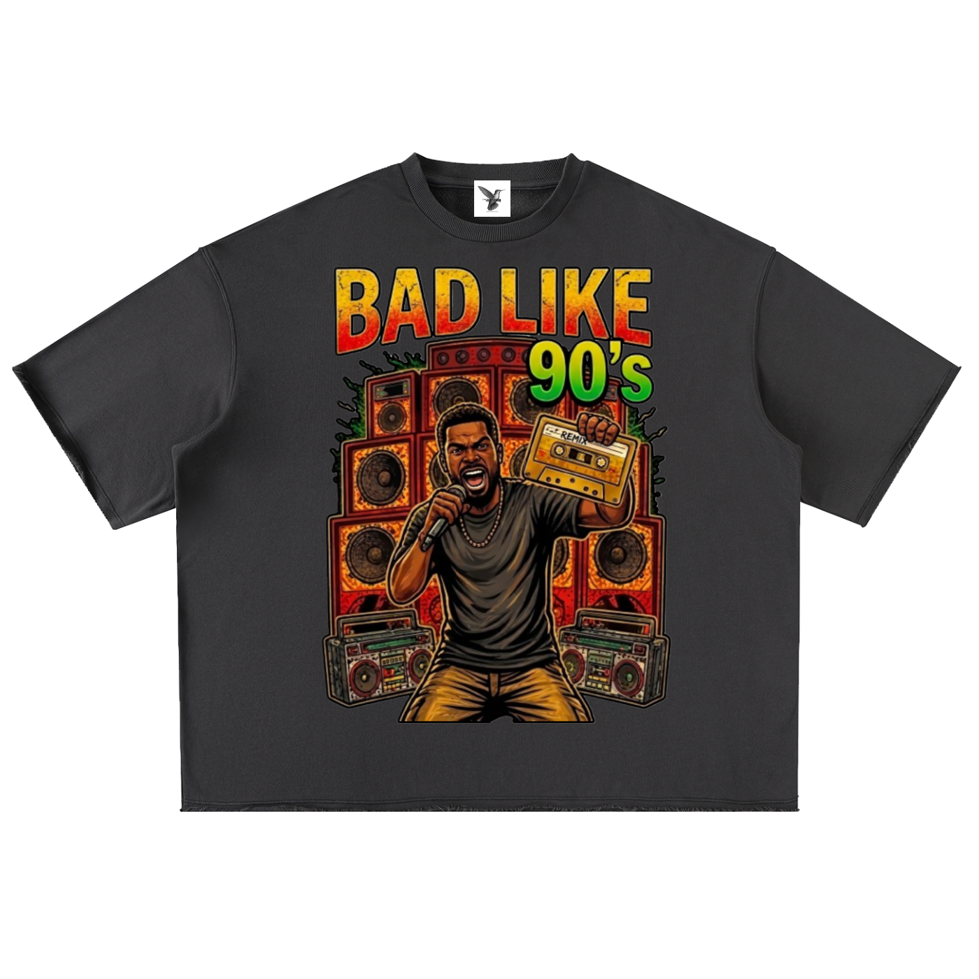 BAD LIKE 90's | Washed Rolled Hem Half Sleeve T-Shirt