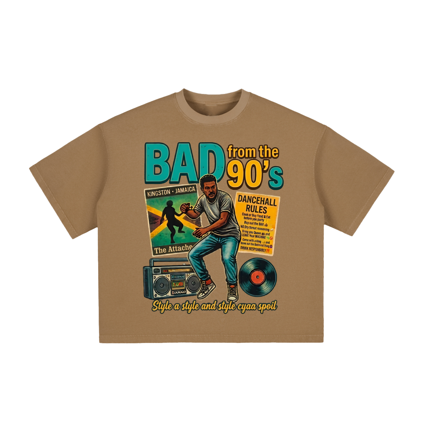 BAD from the 90's | Vintage Washed Boxy T-Shirt