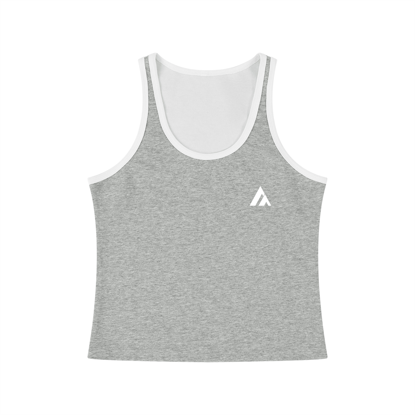 Women's Color Block Cropped Tank Top