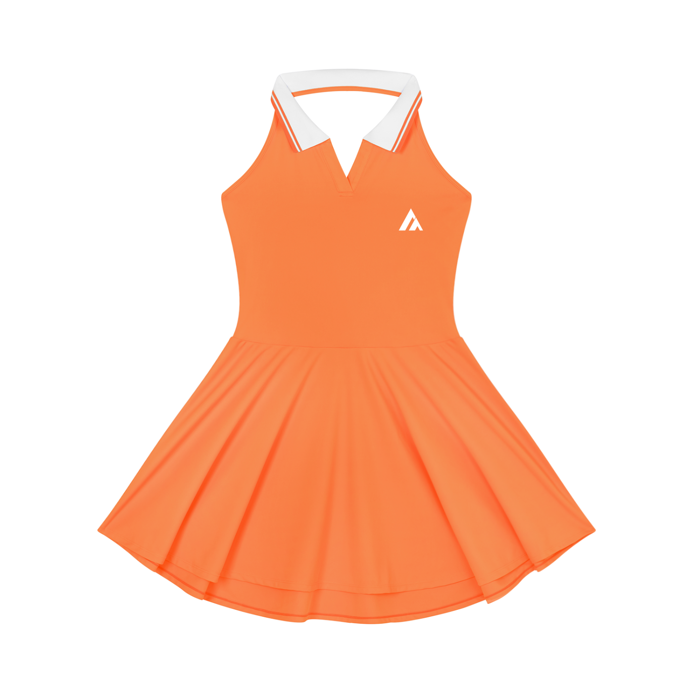 Women's Collared Halter A-Line Tennis Dress