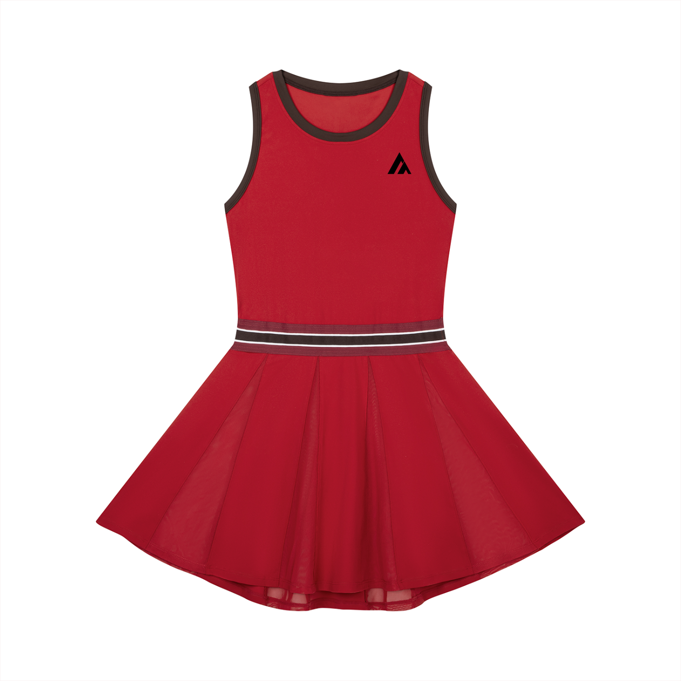 Women's Color Block A-Line Sleeveless Dress