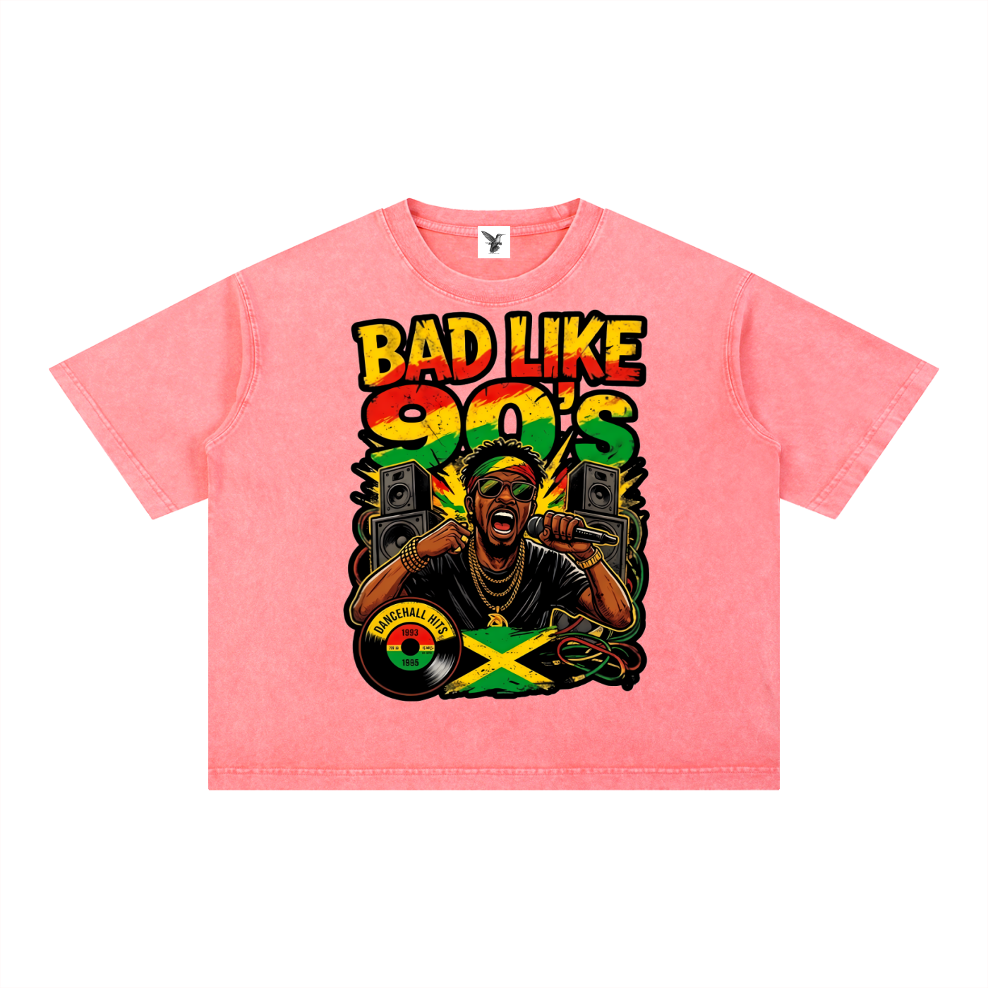 BAD LIKE 90's | Mineral Wash Boxy Cotton T-Shirt