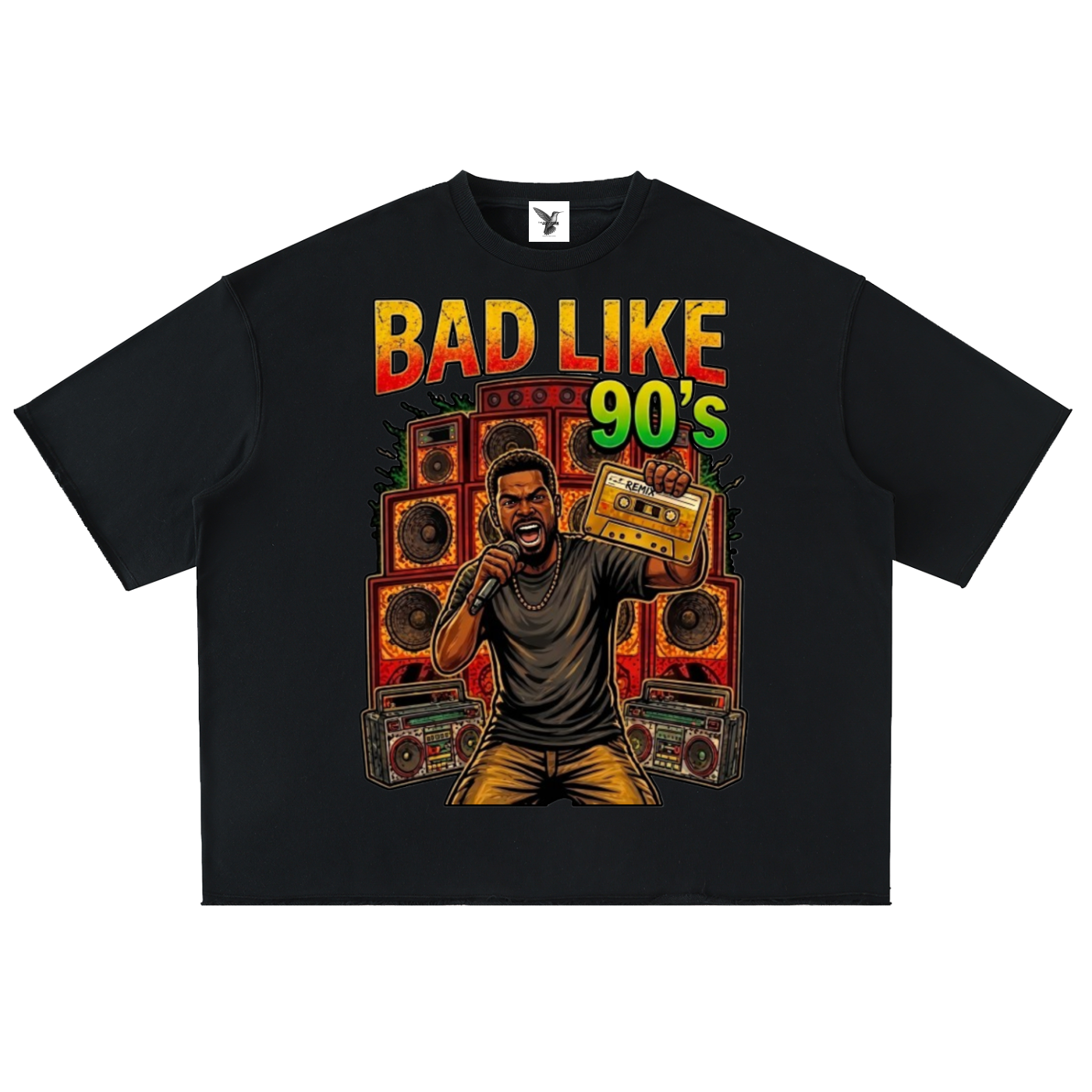 BAD LIKE 90's | Washed Rolled Hem Half Sleeve T-Shirt