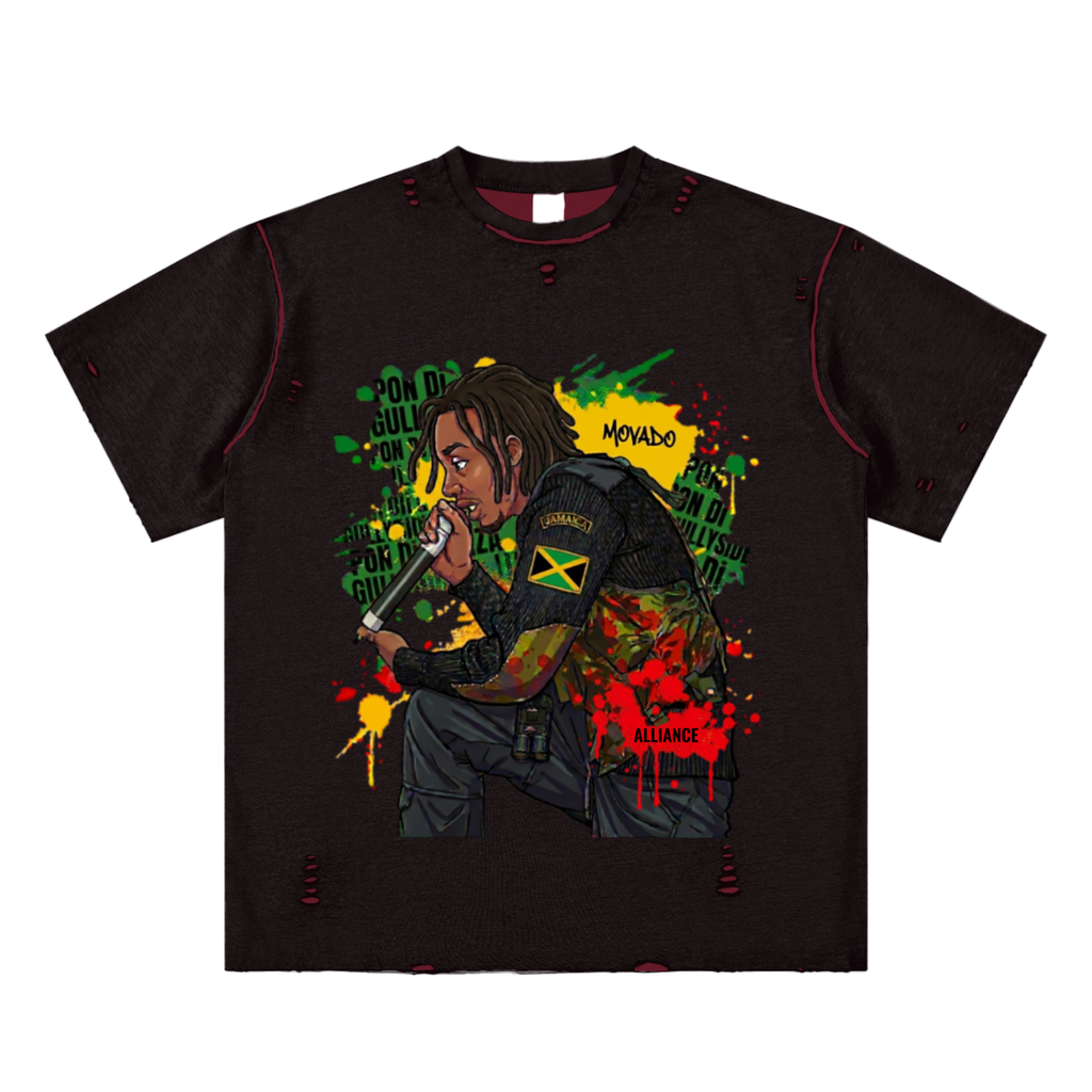 Movado ALLIANCE Hand-frayed Reversible T-shirt