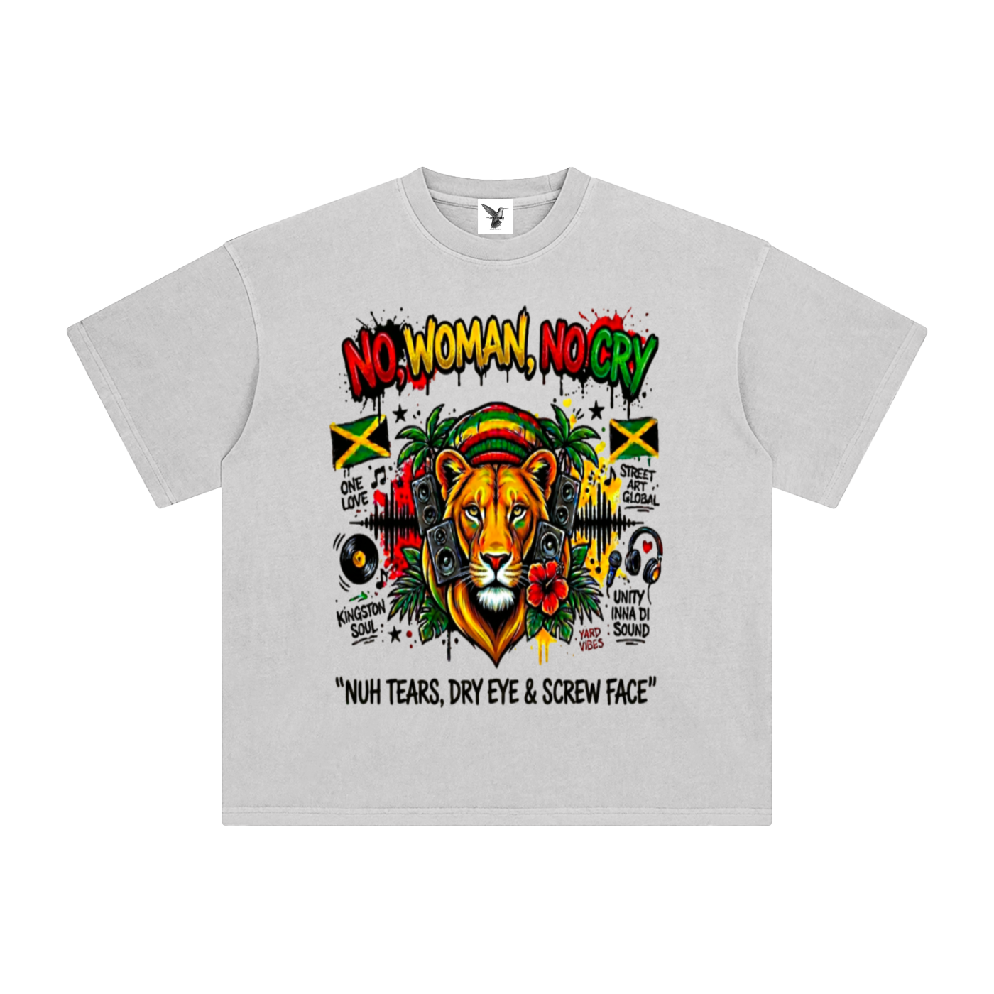 NO, WOMAN, NO CRY | Enzyme Washed T-Shirt
