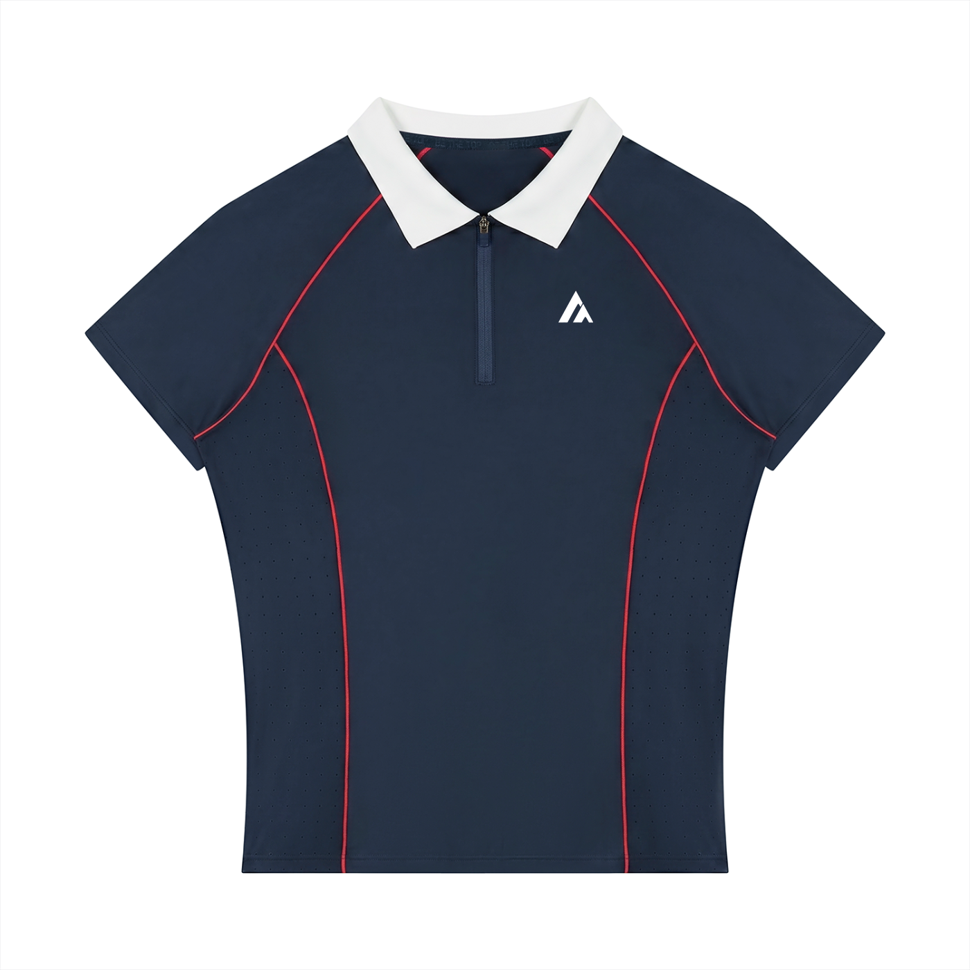 Women’s Slim Fit Quarter-Zip Polo Shirt