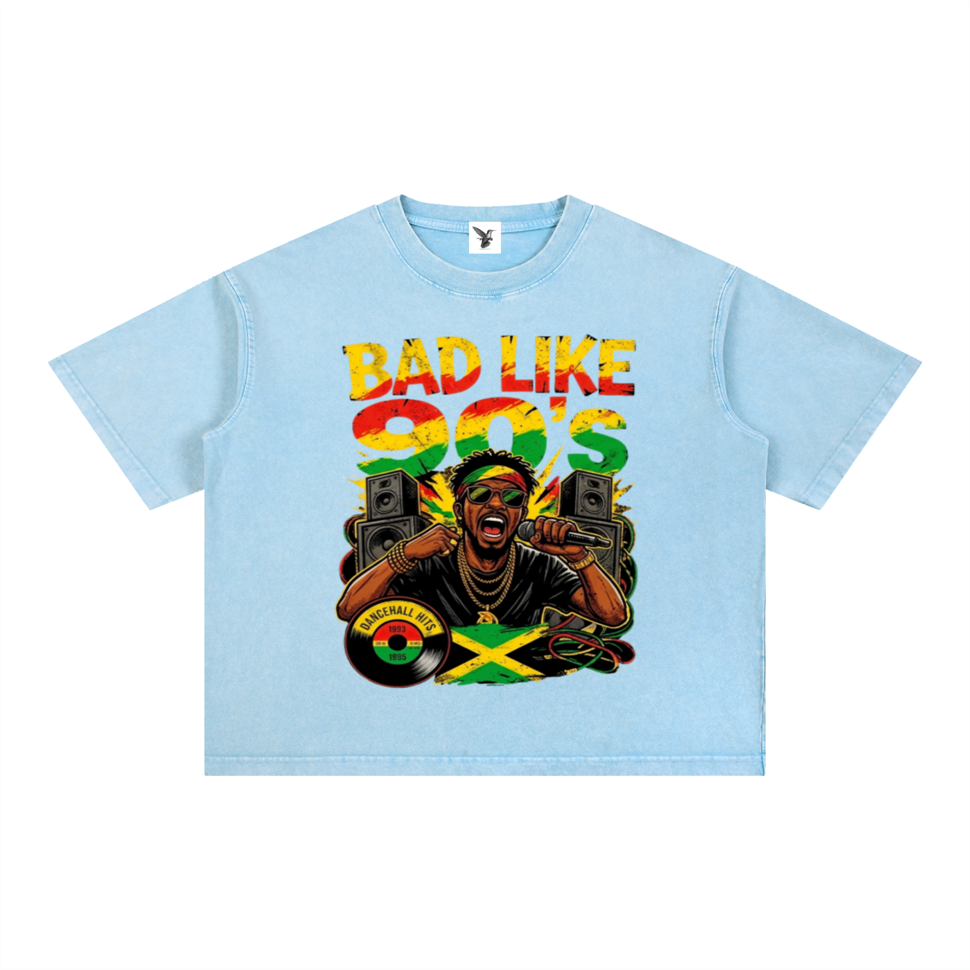 BAD LIKE 90's | Mineral Wash Boxy Cotton T-Shirt