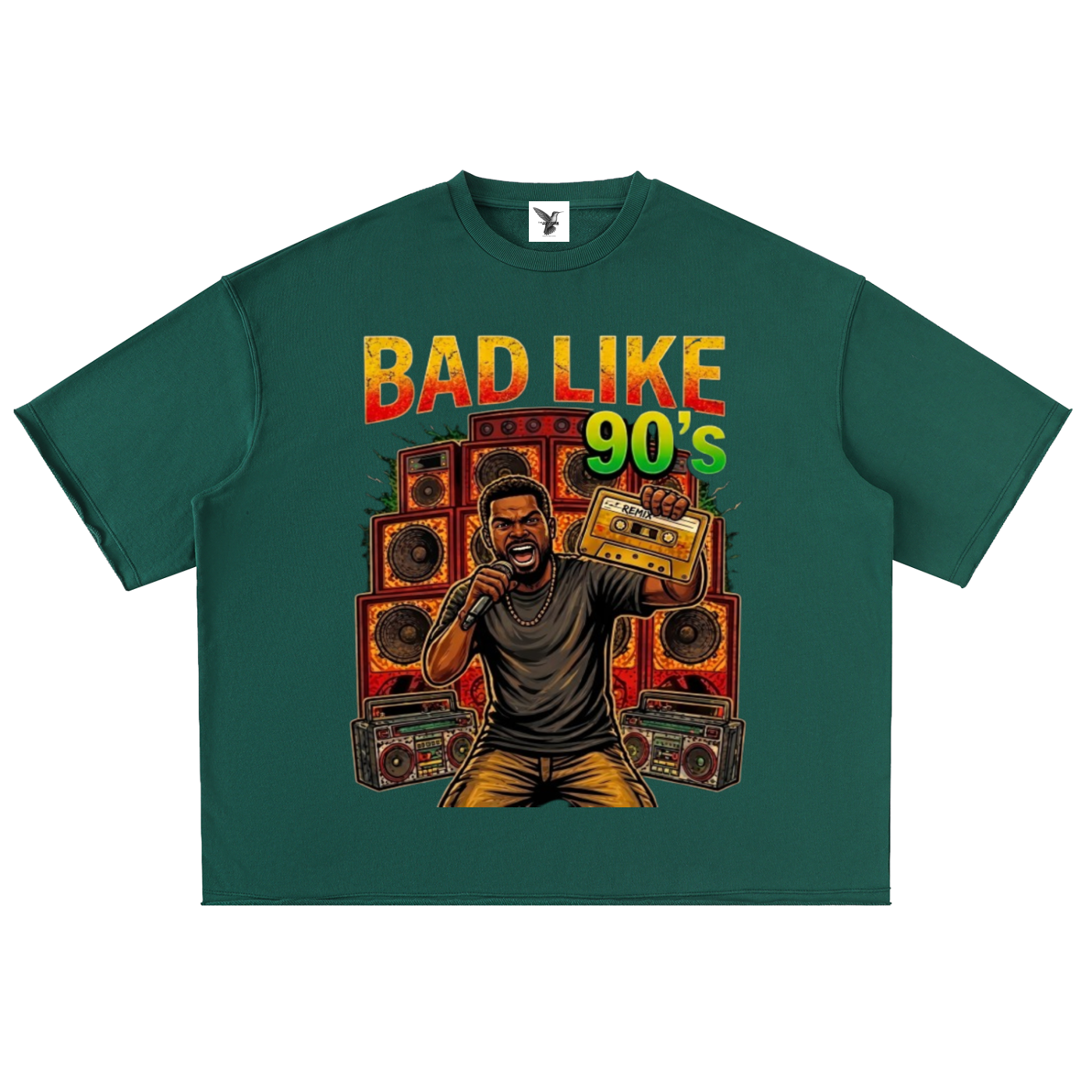 BAD LIKE 90's | Washed Rolled Hem Half Sleeve T-Shirt