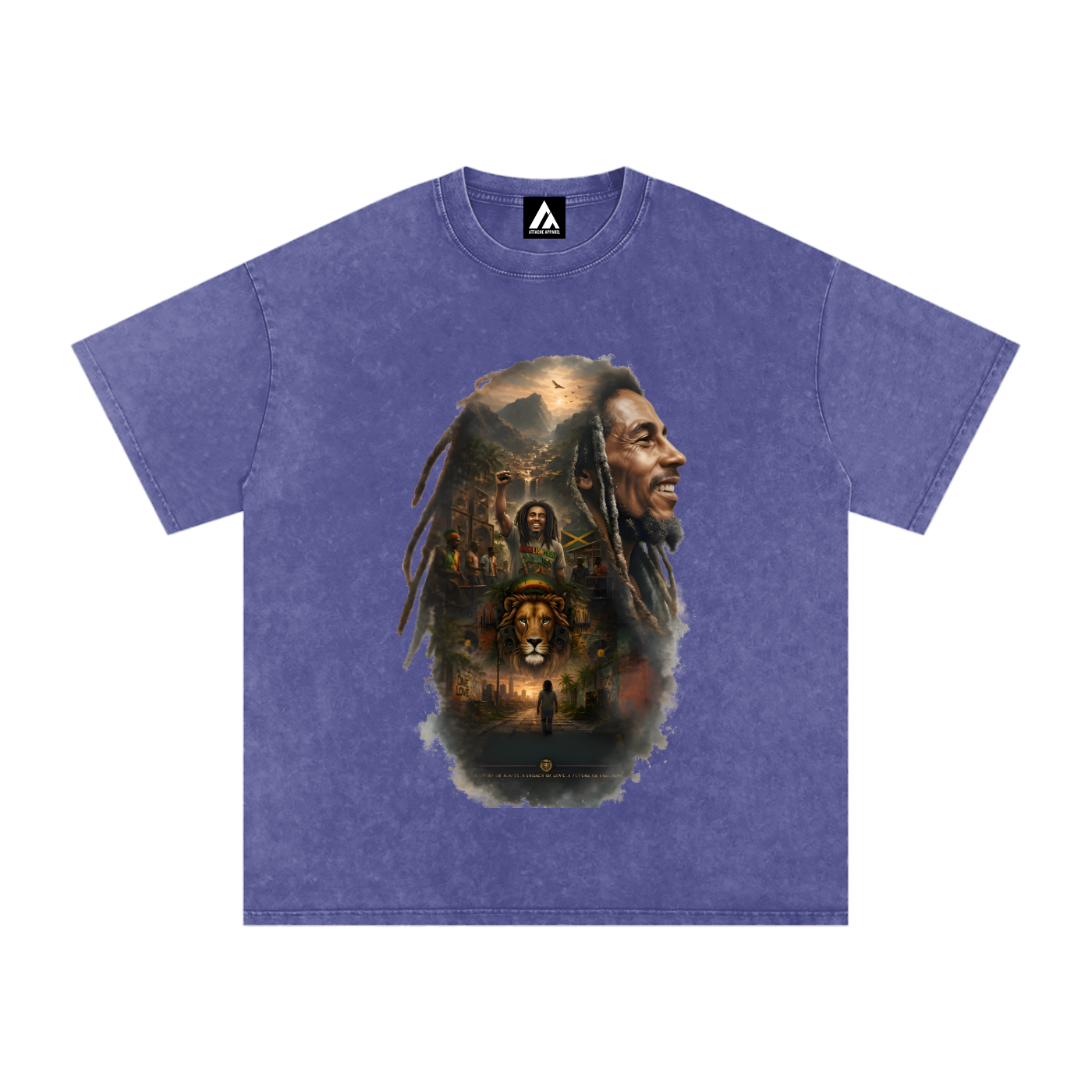Snow Washed Oversized Cotton T-Shirt
