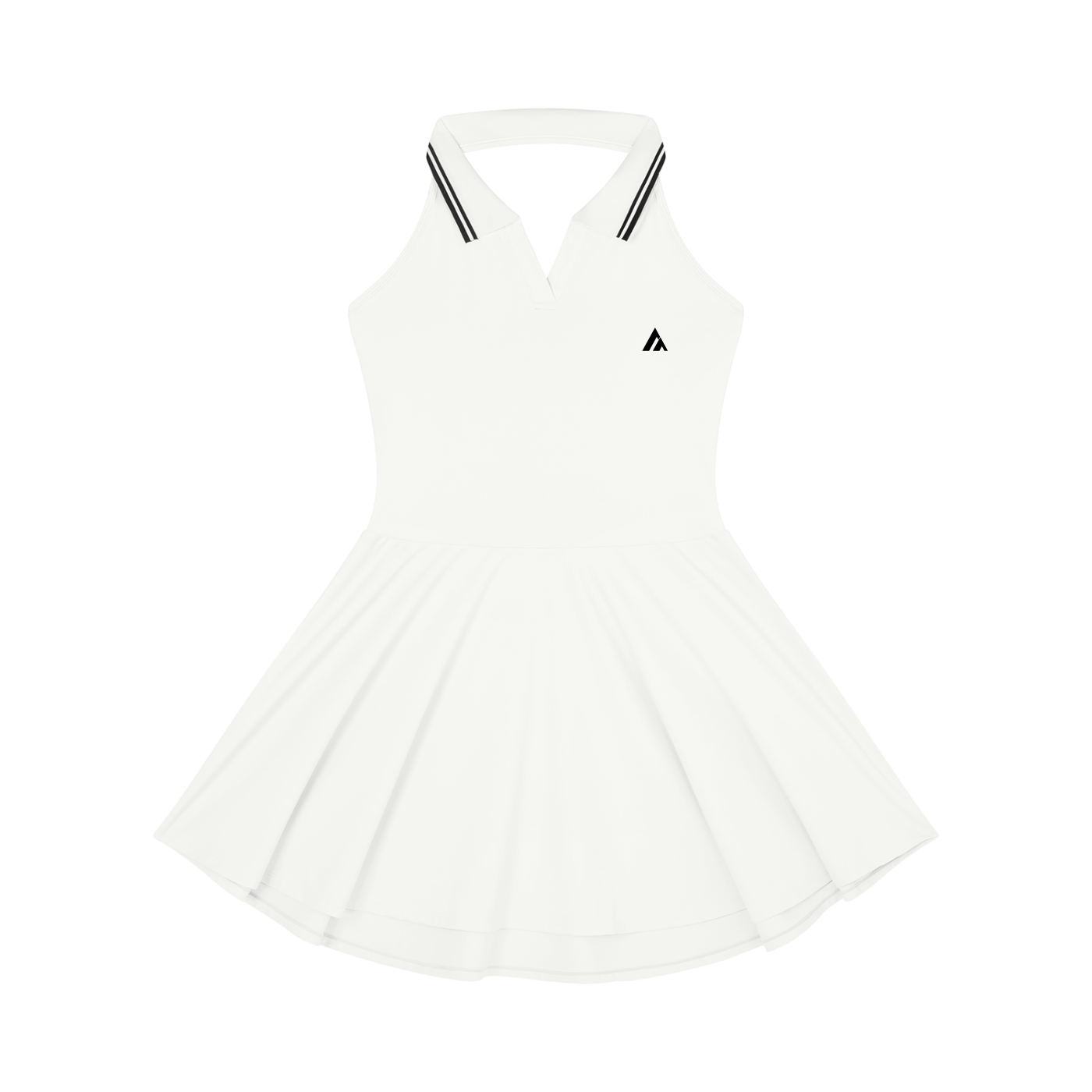 Women's Collared Halter A-Line Tennis Dress