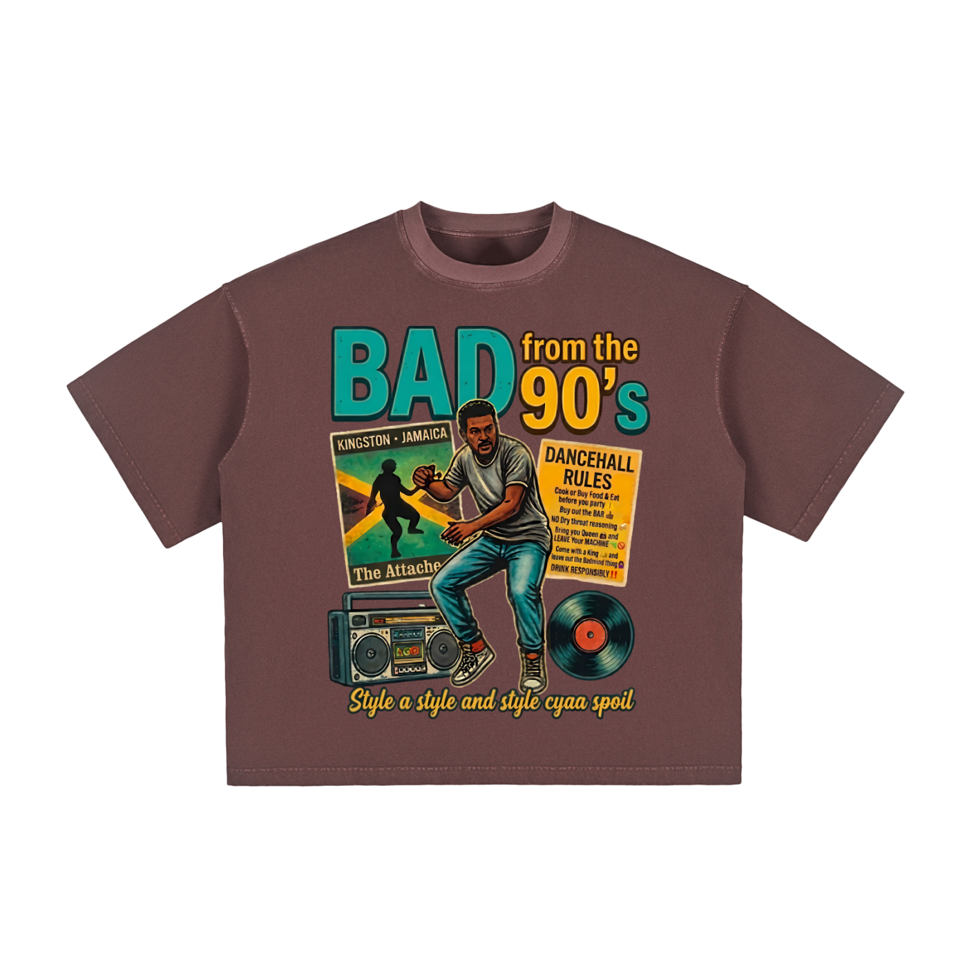 BAD from the 90's | Vintage Washed Boxy T-Shirt