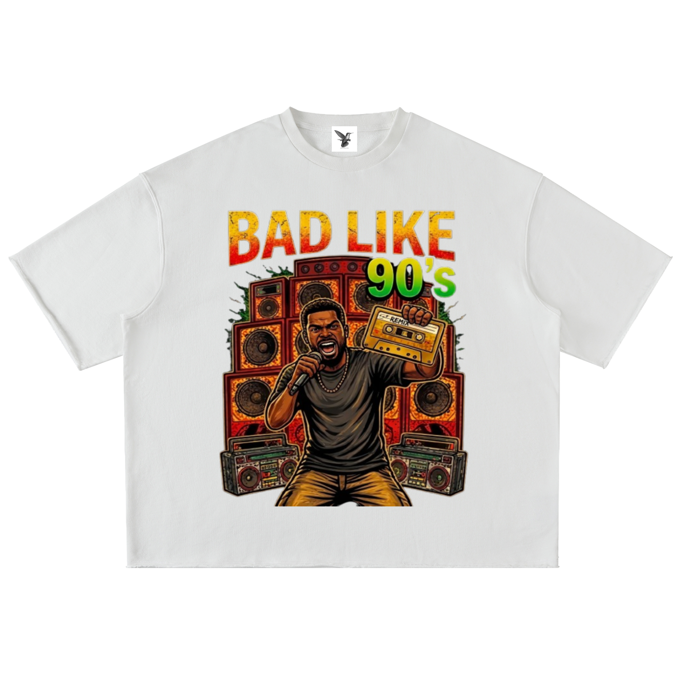 BAD LIKE 90's | Washed Rolled Hem Half Sleeve T-Shirt