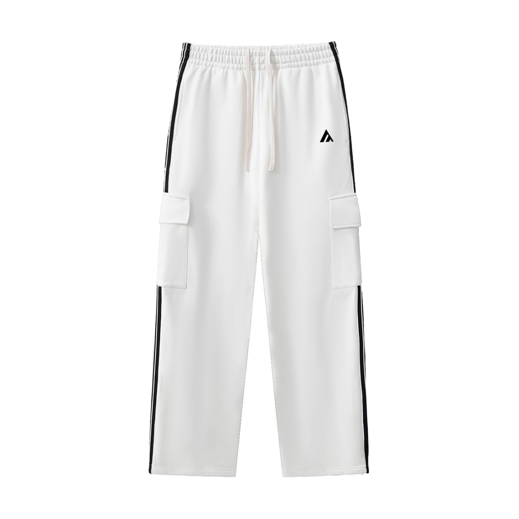 Side Stripe Straight-Leg Pants