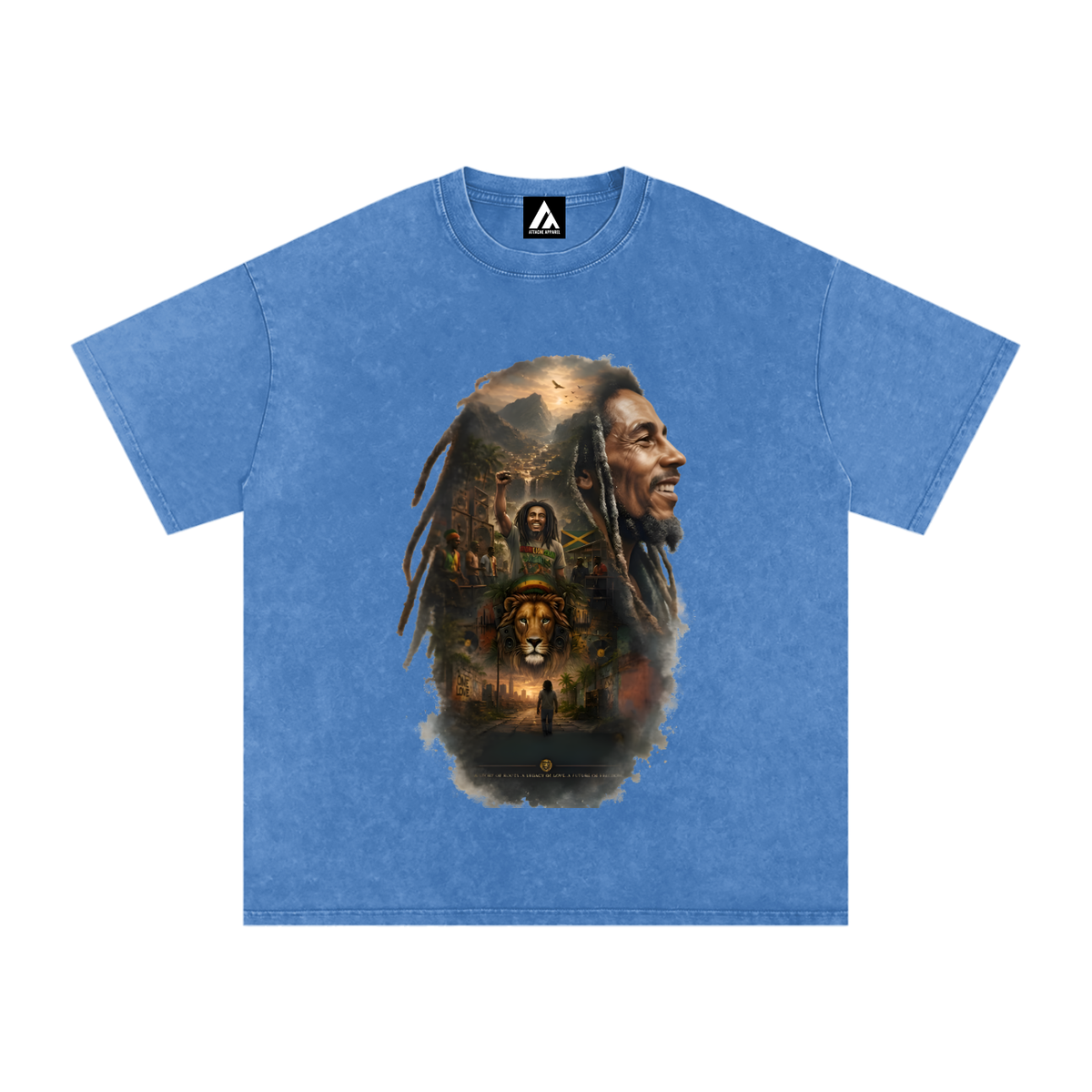 Snow Washed Oversized Cotton T-Shirt
