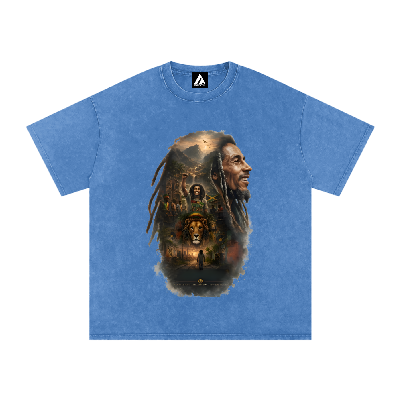 Snow Washed Oversized Cotton T-Shirt