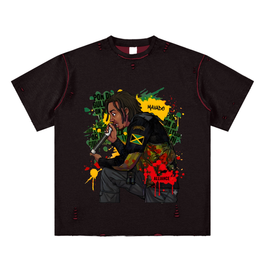 Movado ALLIANCE Hand-frayed Reversible T-shirt