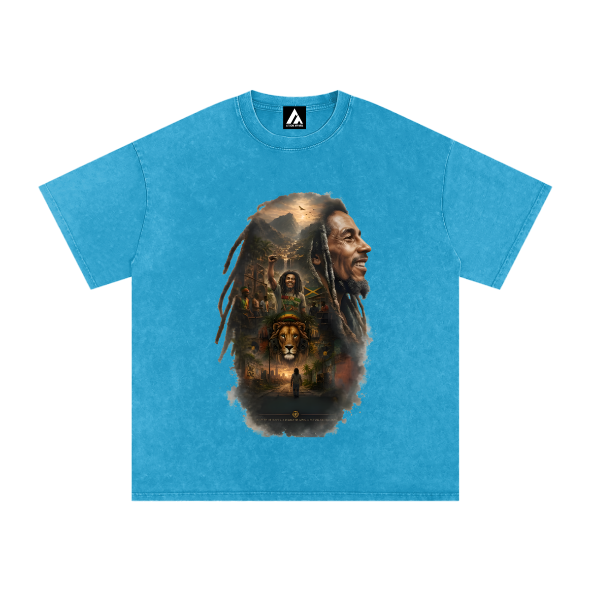 Snow Washed Oversized Cotton T-Shirt