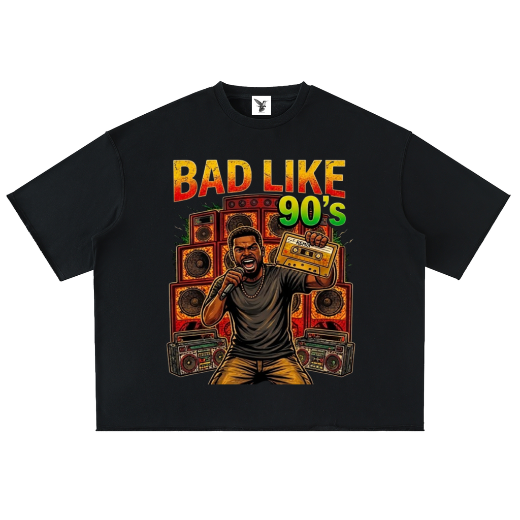 BAD LIKE 90's | Washed Rolled Hem Half Sleeve T-Shirt