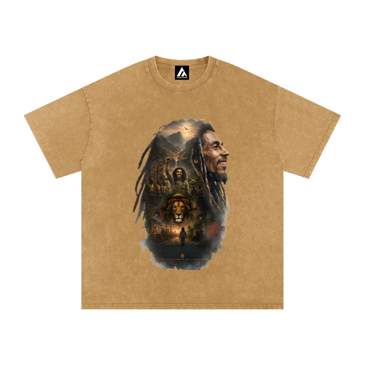 Snow Washed Oversized Cotton T-Shirt