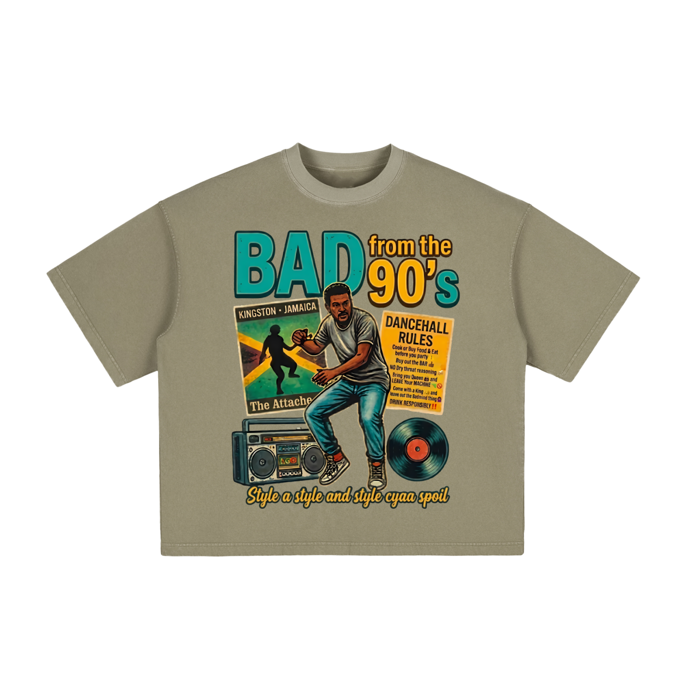 BAD from the 90's | Vintage Washed Boxy T-Shirt