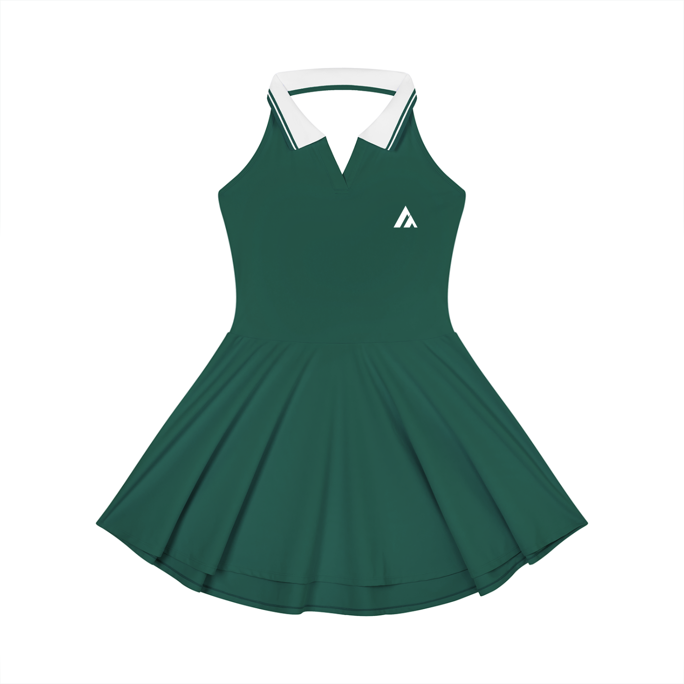 Women's Collared Halter A-Line Tennis Dress