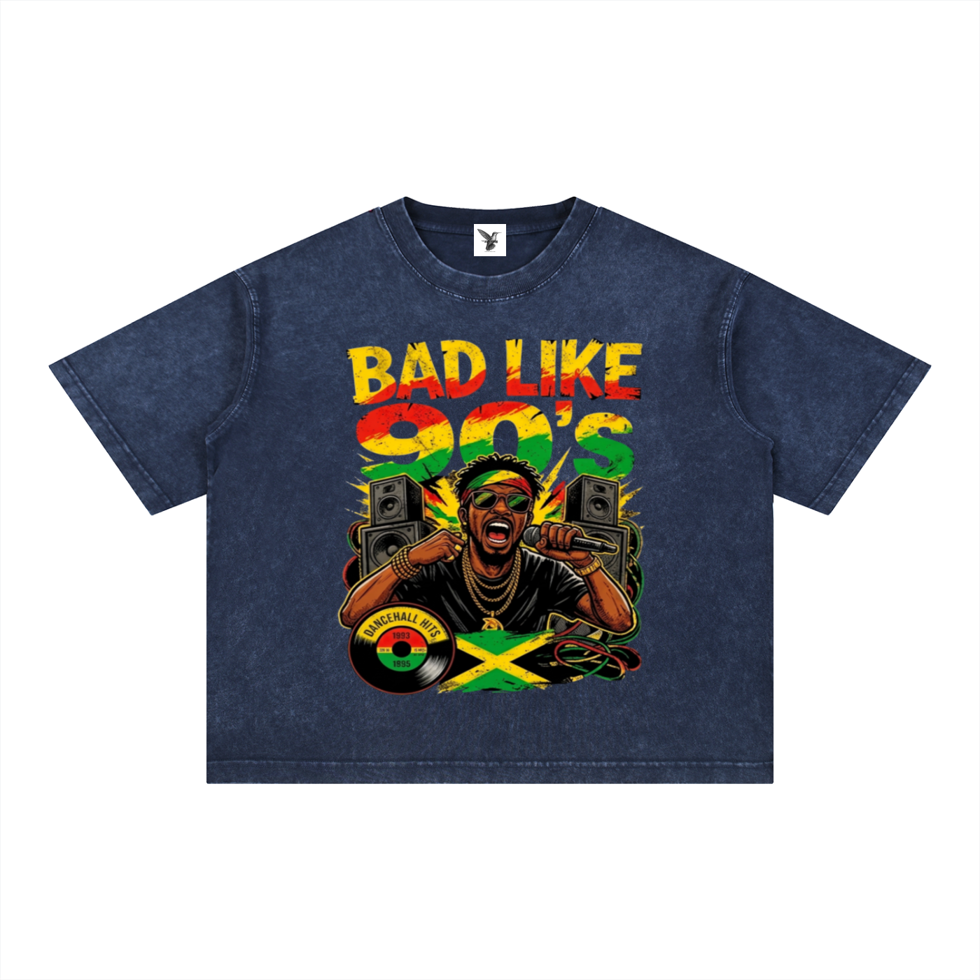 BAD LIKE 90's | Mineral Wash Boxy Cotton T-Shirt