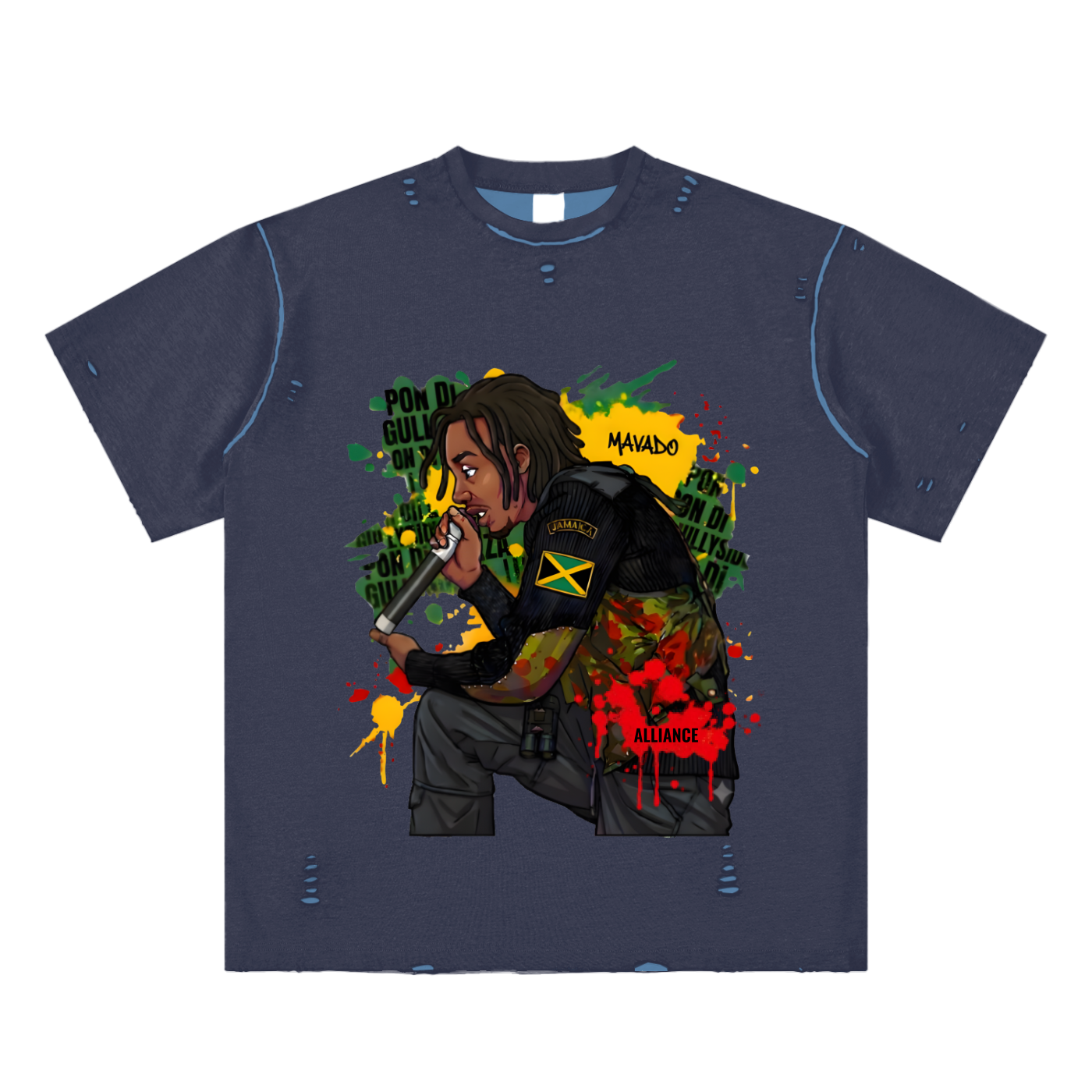 Movado ALLIANCE Hand-frayed Reversible T-shirt
