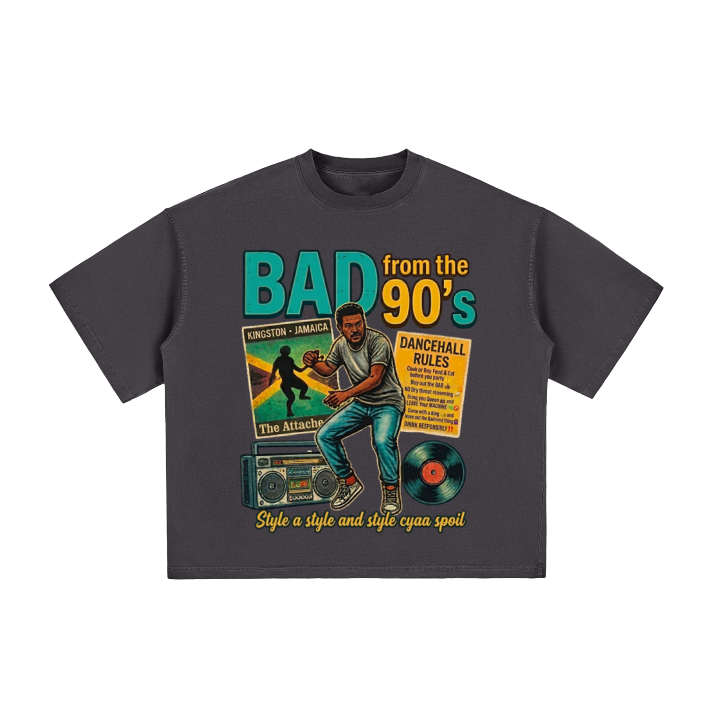 BAD from the 90's | Vintage Washed Boxy T-Shirt