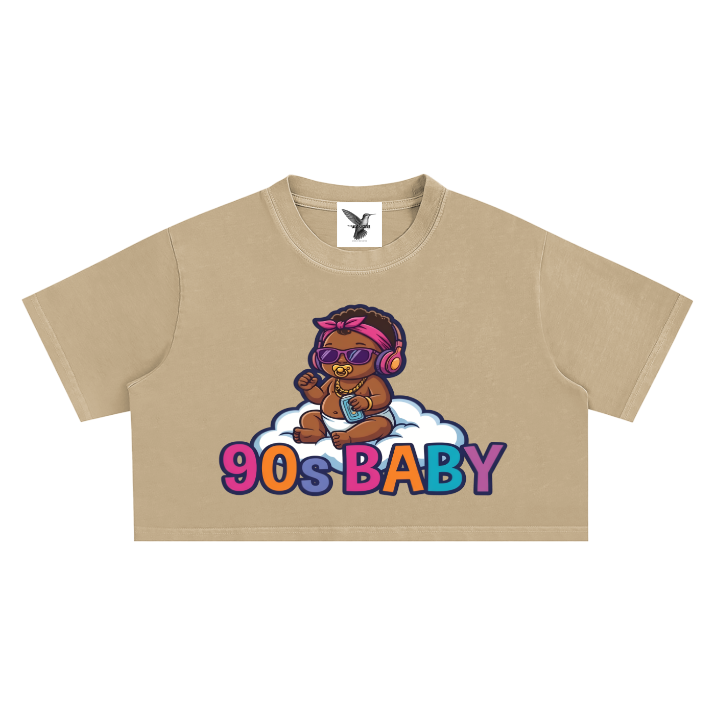 90's BABY | Snow Washed Crop Top