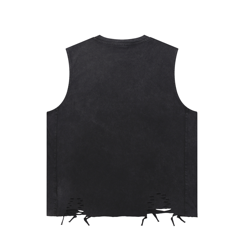 Not Old, VINTAGE | Snow Washed Raw-Hem Tank Top