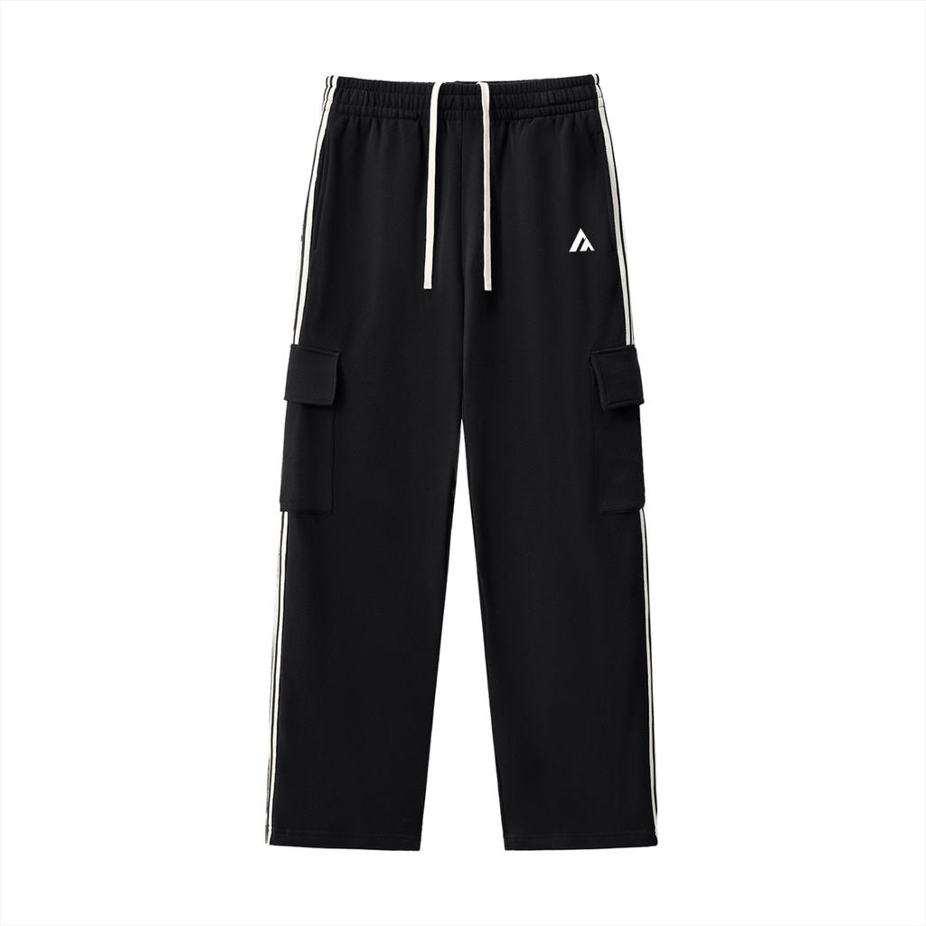 Side Stripe Straight-Leg Pants