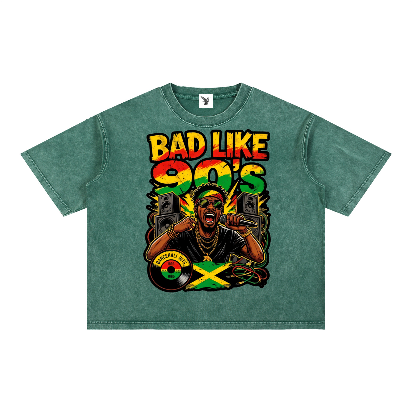 BAD LIKE 90's | Mineral Wash Boxy Cotton T-Shirt