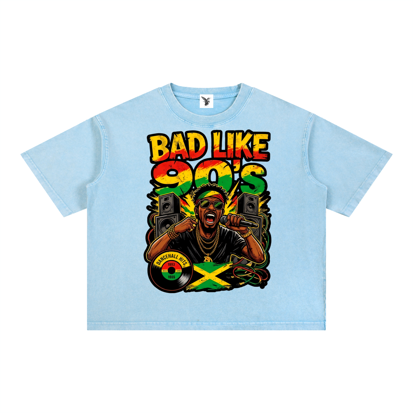 BAD LIKE 90's | Mineral Wash Boxy Cotton T-Shirt
