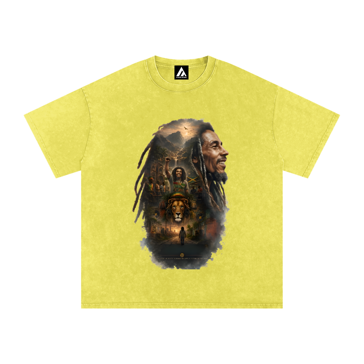 Snow Washed Oversized Cotton T-Shirt