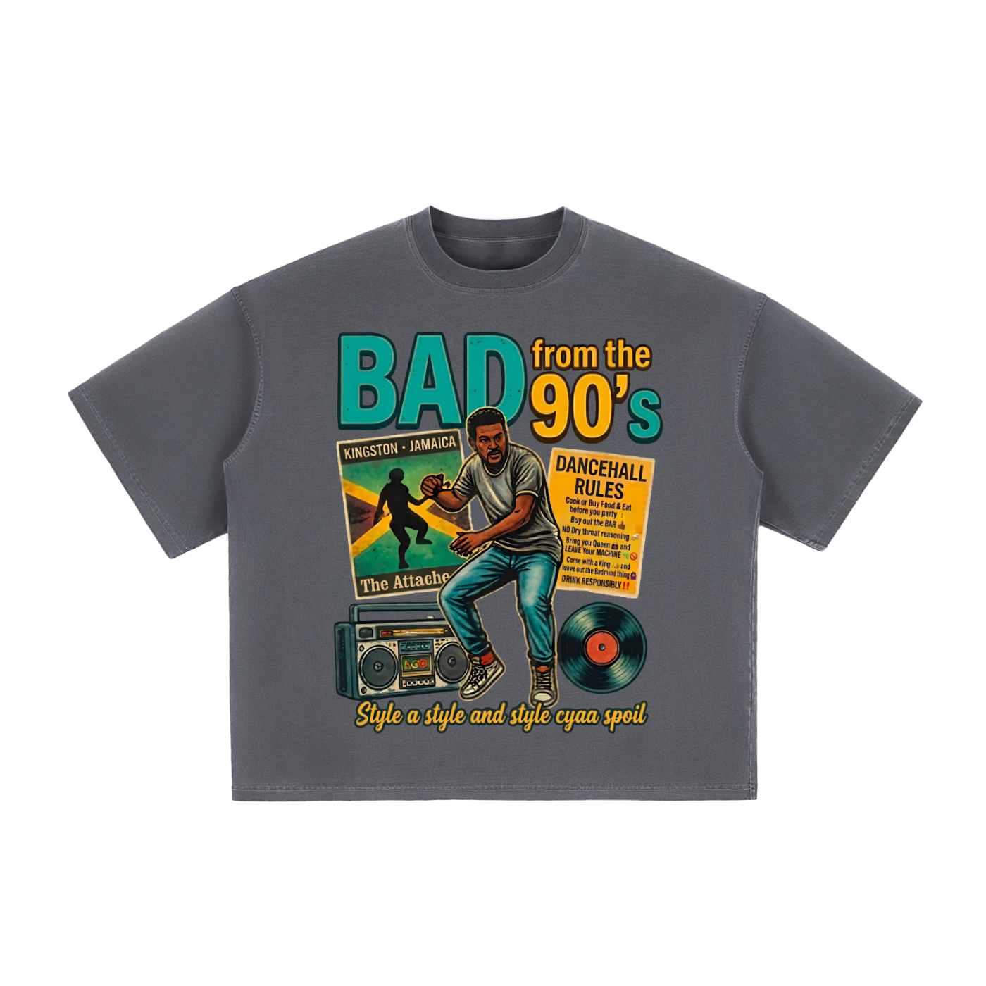 BAD from the 90's | Vintage Washed Boxy T-Shirt